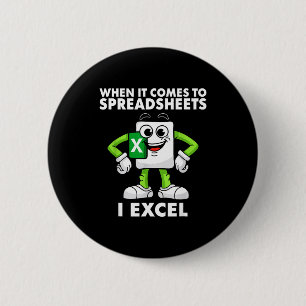 Excel Coworker Birthday Employee Farewell Goodbye  6 Cm Round Badge
