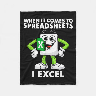 Excel Coworker Birthday Employee Farewell Goodbye Fleece Blanket
