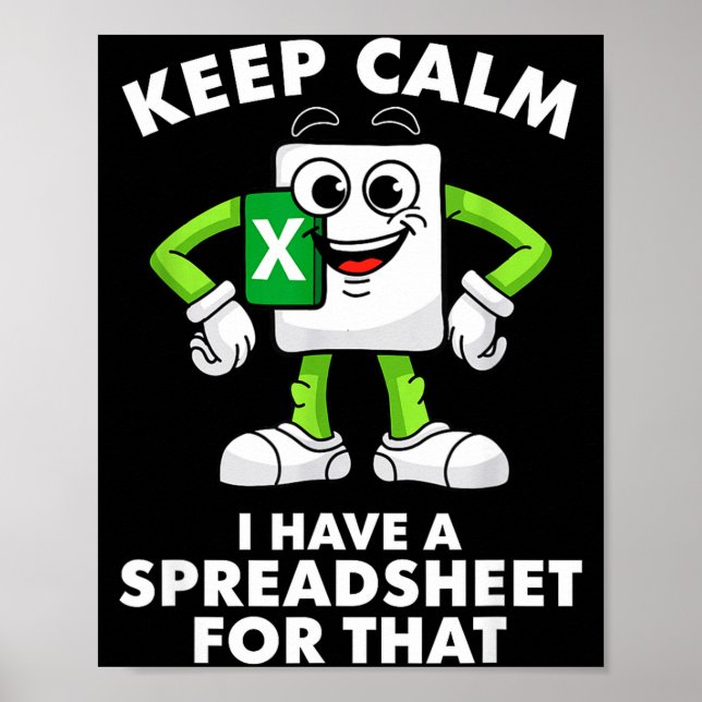 Excel Coworker Employee Farewell Goodbye Birthday  Poster (Front)