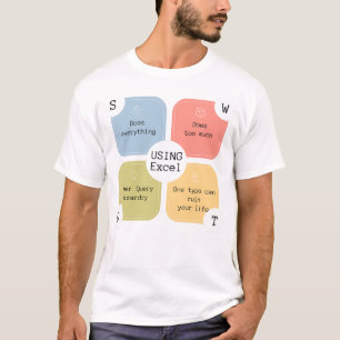 Excel Humor   For Excel Wizard   Funny Spreadsheet T-Shirt
