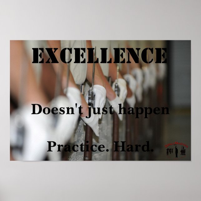 Excellence Motivational Poster (Front)