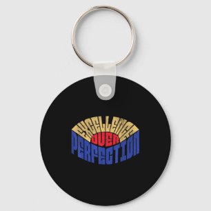 Excellence Over Perfection Mindset Leadership Retr Key Ring