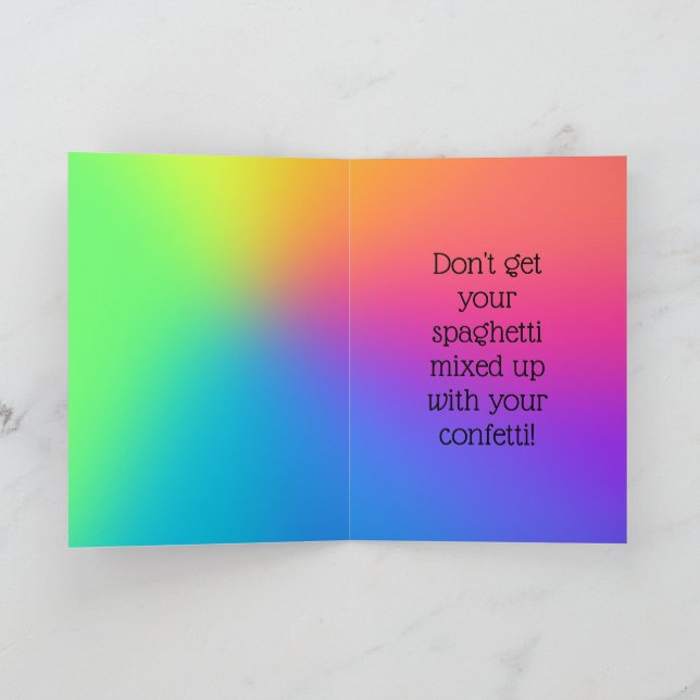 "Excellent Advice" Funny Card (Inside)