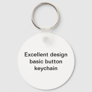 Excellent design basic button keychain