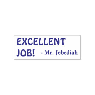 "EXCELLENT JOB!" Tutor Rubber Stamp
