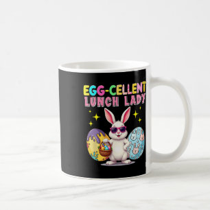 Excellent Lunch Lady Easter Bunny Sungles Hunting Coffee Mug