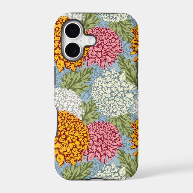 Excellent pattern with chrysanthemums (Back)