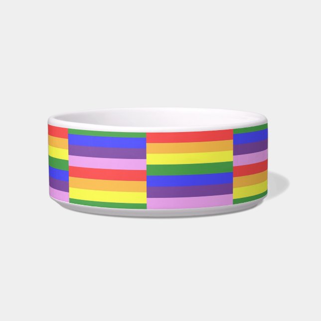 Excellent quality Rainbow Stripe Bright Colours Bowl (Front)