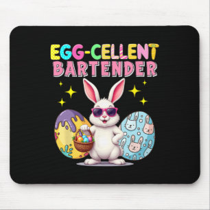 Excellent Rtender Easter Bunny Sungles Hunting Egg Mouse Pad
