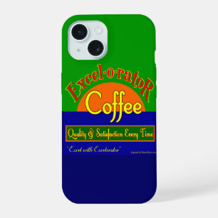 Excelorator Coffee Funny Retro Art iPhone Case