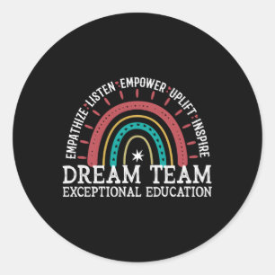 Exceptional Education Special Education Sped Teach Classic Round Sticker