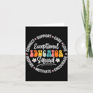 Exceptional Educator Squad Appreciation Week Back  Card