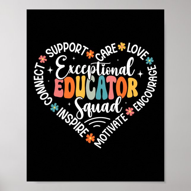 Exceptional Educator Squad Appreciation Week Back  Poster (Front)