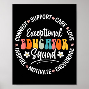 Exceptional Educator Squad Appreciation Week Back  Poster
