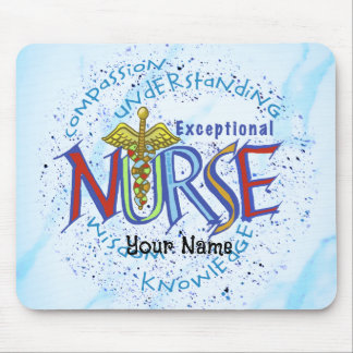 Exceptional nurse motto  mouse pad