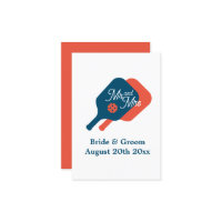 Exceptional pickleball wedding enclosure cards