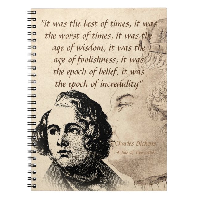 Excerpt From A Tale Of Two Cities Notebook (Front)