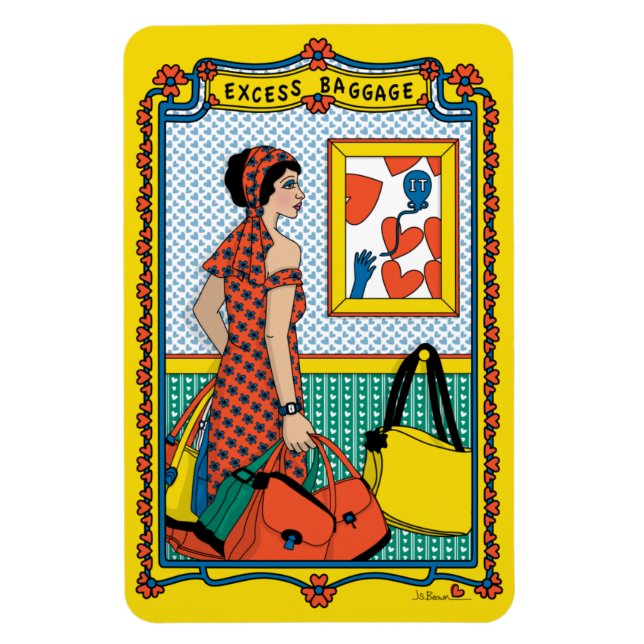 Excess Baggage_B_4x6 Refrigerator Magnet (Vertical)