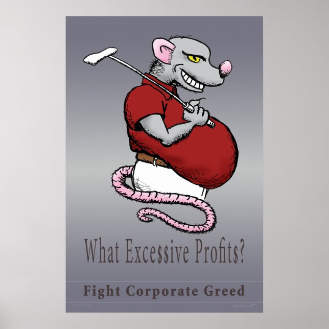 Excessive Profits Poster (Front)