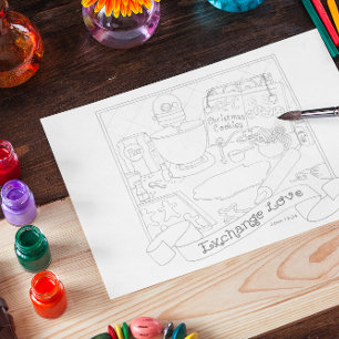 Exchange Love Colouring Postcard