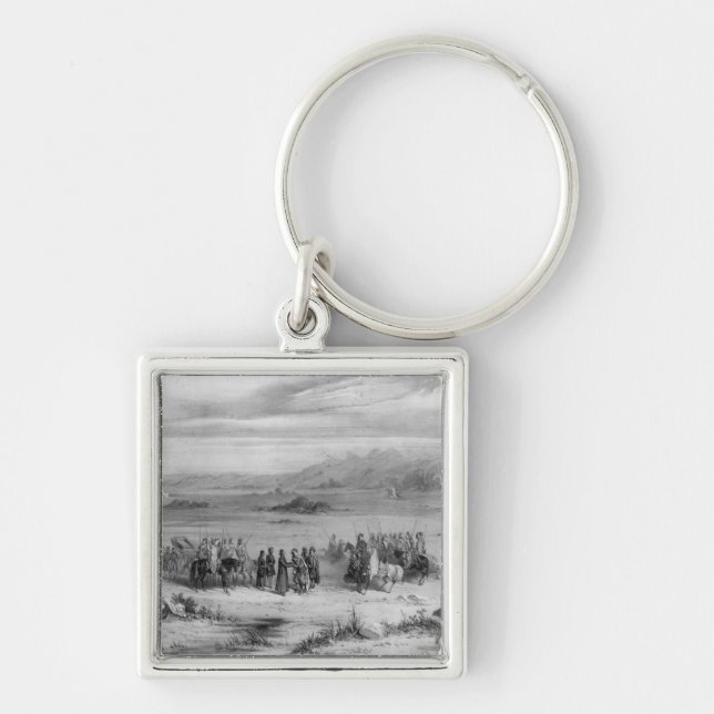 Exchange of prisoners by the Bishop of Algiers Key Ring (Front)