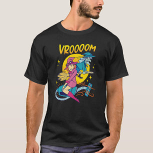 Exchange Of Witches Broom Or Vacuum Cleaner Graph T-Shirt