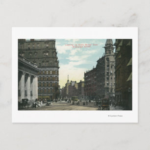 Exchange Street View of State Street Postcard
