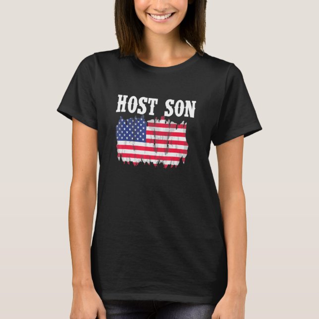 Exchange Student Foreign Host Family 5 T-Shirt (Front)