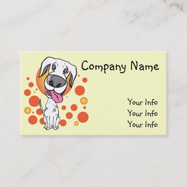 Excited Dog Business Cards (Front)