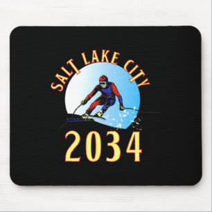 Excited for 2034 for salt lake city utah  mouse pad