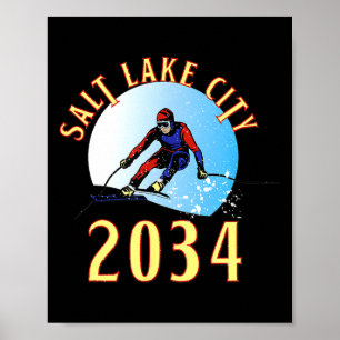 Excited for 2034 for salt lake city utah poster