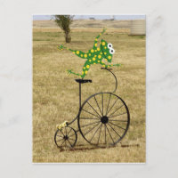 Excited Frog on a Bike