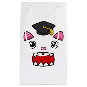 Excited Graduation Cat Small Gift Bag