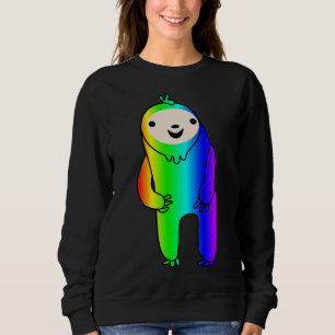 Excited Rainbow Sloth Sweatshirt