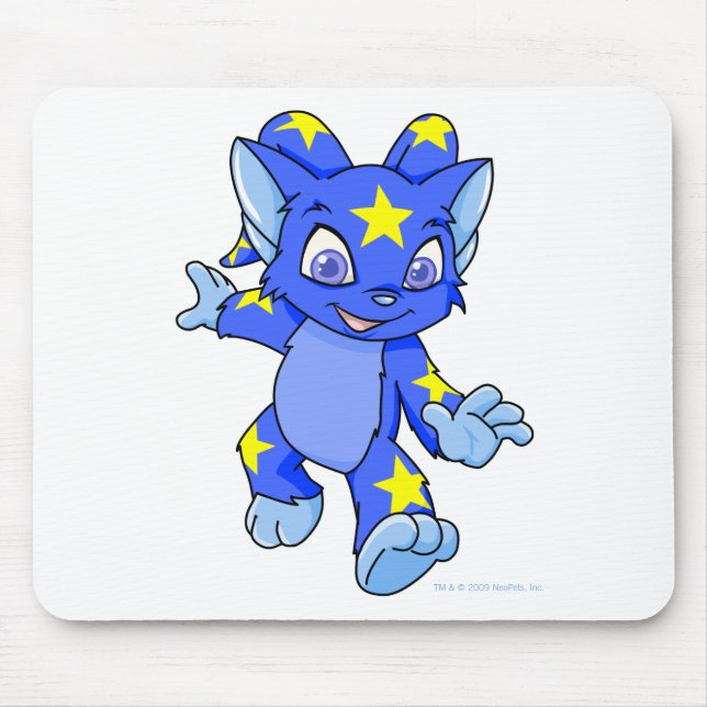 Excited Starry Acara Mouse Pad (Front)