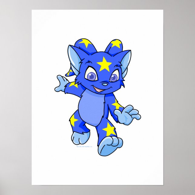 Excited Starry Acara Poster (Front)