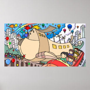 Exciting amusement park.  poster