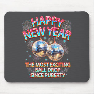 Exciting Ball Drop Since-puberty Happy New Year Di Mouse Pad