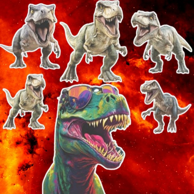 Exciting Dinosaur (Brighten your day with an exciting dinosaur sticker! )