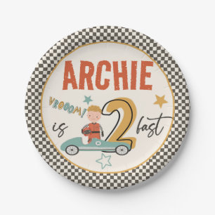 Exciting Race Car Themed Paper Plates