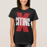 Exciting X-Citing Red White Original Letter Art
