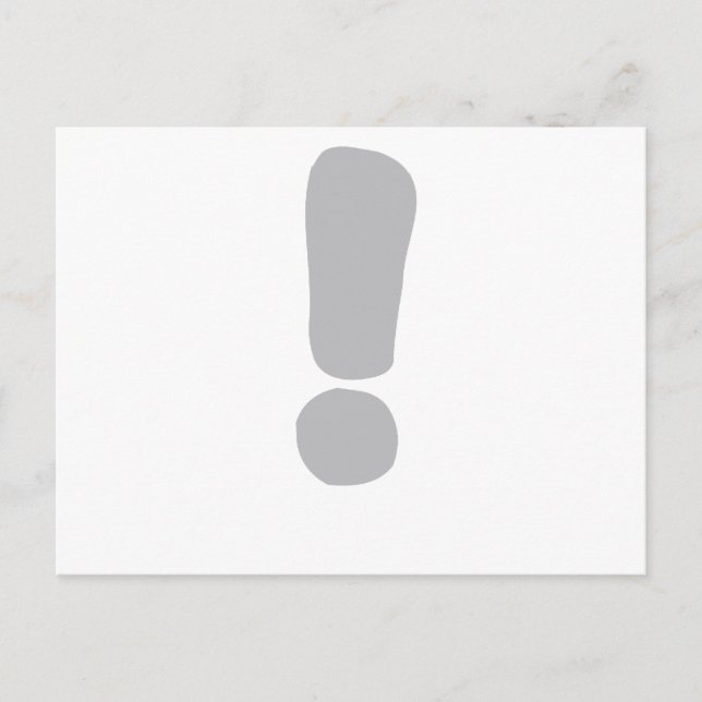 Exclamation mark ! postcard (Front)