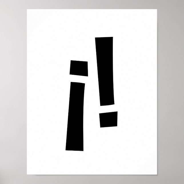 Exclamation Marks Poster (Front)