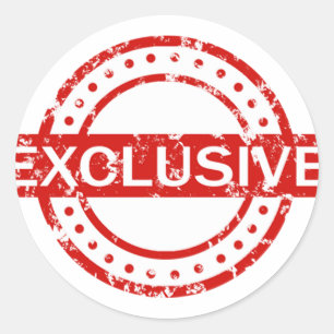 Exclusive Classic Round Sticker, Matte Sticker