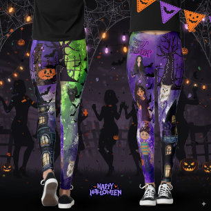 Exclusive Haunted House Monster Family Leggings