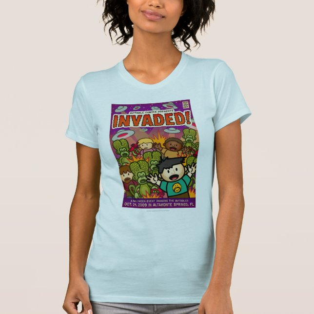 Exclusive Invaded! comic shirt (Women's) (Front)
