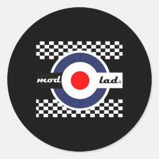Exclusive Mod Lad Mods Scooter Original Work Classic Round Sticker