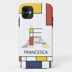 Exclusive Neoplasticism Art Monogram. Letter F Case-Mate iPhone Case