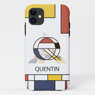 Exclusive Neoplasticism Art Monogram. Letter Q Case-Mate iPhone Case