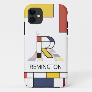 Exclusive Neoplasticism Art Monogram. Letter R  Case-Mate iPhone Case